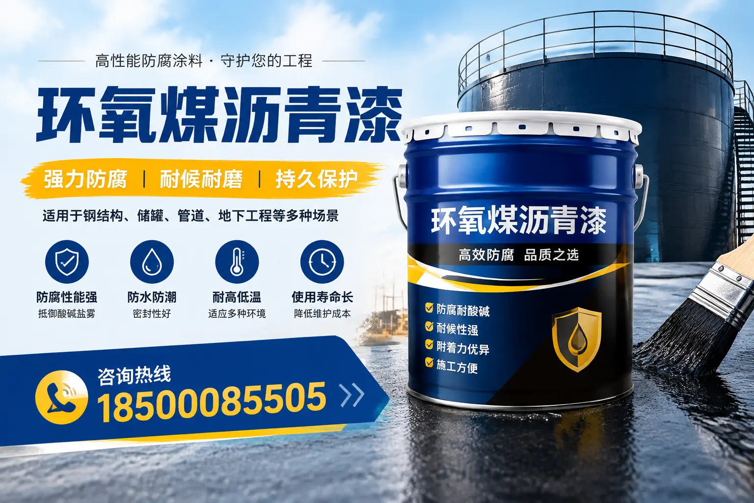 环氧煤沥青漆在工业中的应用，栾城企业的选择